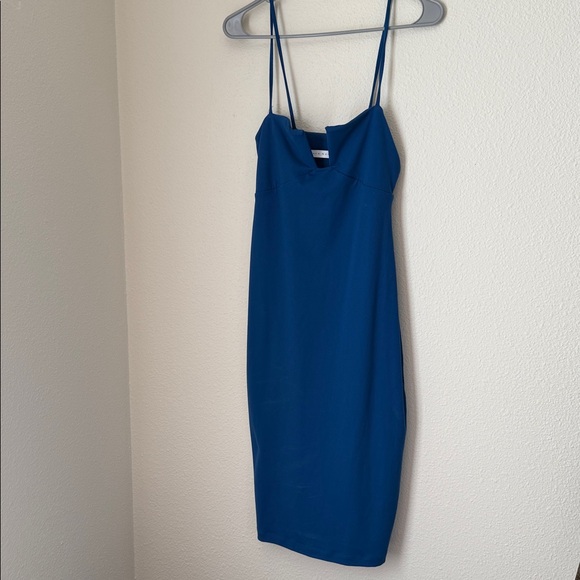 Susana Monaco Revolve Square Wire Midi Dress Calypso - Picture 7 of 7